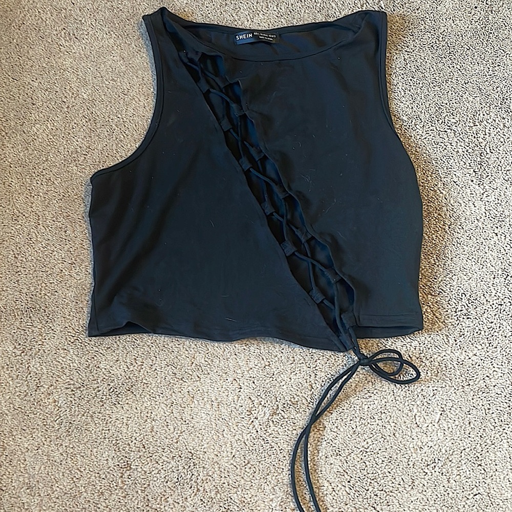 Never worn shein cut out tank top